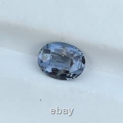 2.42 Cts Natural Grey Spinel Oval Cut Loose Gemstone Jewelry Gift Sri Lanka