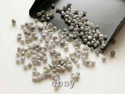 2.5-4mm Grey Natural Round Loose grey Raw For Jewerly (5Pcs To 100Pcs)