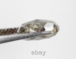 2.63 Ct Natural Oval Cut Loose Diamond Grey Color oval Rustic diamond for Ring