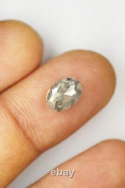 2.63 Ct Natural Oval Cut Loose Diamond Grey Color oval Rustic diamond for Ring