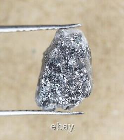 2.96 CT Natural Loose Rough Diamond Grey Raw Irregular Shape for Jewelry Use