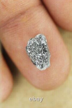 2.96 CT Natural Loose Rough Diamond Grey Raw Irregular Shape for Jewelry Use