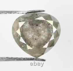 2.97 Ct Natural Loose Pear Diamond Grey Color Pear Shape Rustic Diamond For Ring