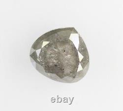 2.97 Ct Natural Loose Pear Diamond Grey Color Pear Shape Rustic Diamond For Ring