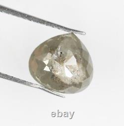 2.97 Ct Natural Loose Pear Diamond Grey Color Pear Shape Rustic Diamond For Ring