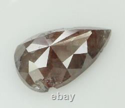 2.98 Ct Natural Loose Diamond Pear Brown Grey Color I3 Clarity 13.30 MM L9508