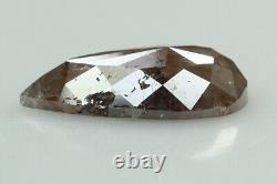 2.98 Ct Natural Loose Diamond Pear Brown Grey Color I3 Clarity 13.30 MM L9508
