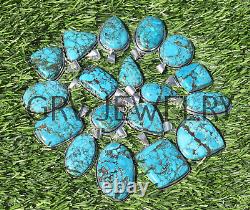 25pcs Natural Turquoise Gemstone Pendants Wholesale Lot 925 Silver Plated wh-40