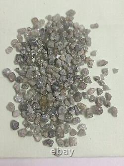 26.20 Ct 2.5-3.5 MM Natural Rough Loose Diamond Grey African Mined Diamonds Lot