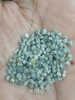 26.20 Ct 2.5-3.5 MM Natural Rough Loose Diamond Grey African Mined Diamonds Lot