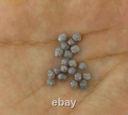 3-3.5 MM Grey Rough Raw Diamond Natural Uncut Earth Mined Diamond For Jewelry