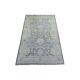 3'x4'10 Gray Pure Wool Natural Dyes Hand Knotted Stone Wash Peshawar Rug R72083