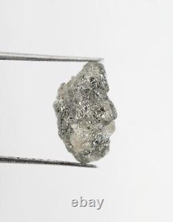 4.13 Ct, Grey Color Raw Uncut Diamond Natural Loose Rough Diamond, Raw Stone