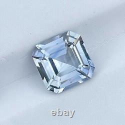 4.23 Cts Natural Grey Sapphire Unheated Asscher Cut Loose Gemstone Wedding Rings