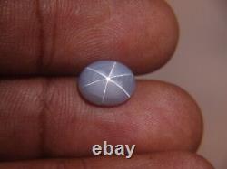 4.42cts Blueish Gray Star sapphire 100%Natural oval SRILANKA precious gemstone