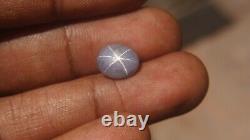 4.82cts Blueish Gray Star sapphire 100% Natural oval SRILANKA precious gemstone