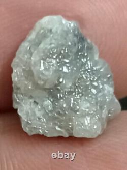 5.30 Ct Natural Rough Loose Diamond White Grey Color Irregular African Diamond