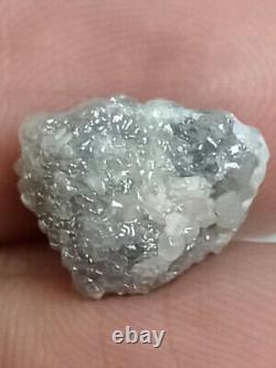 5.30 Ct Natural Rough Loose Diamond White Grey Color Irregular African Diamond