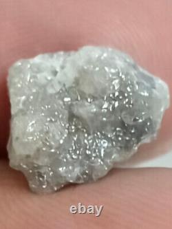 5.30 Ct Natural Rough Loose Diamond White Grey Color Irregular African Diamond