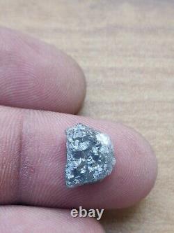 5.43 Ct Natural Loose Rough Diamond, Silver Grey African Rough Diamond For Ring