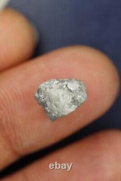 5.74 CT Grey Color Natural Irregular Shape African Loose Rough Diamond