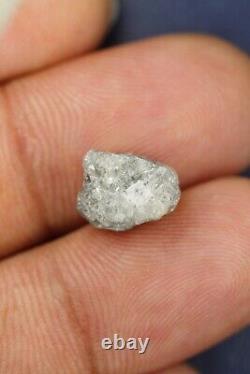 5.74 CT Grey Color Natural Irregular Shape African Loose Rough Diamond