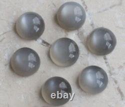 500 pcs Natural Grey Moonstone 4x4 mm Round Cabochon Gemstone AM-586