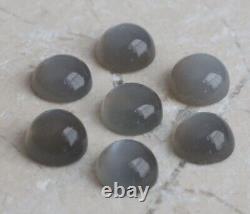 500 pcs Natural Grey Moonstone 4x4 mm Round Cabochon Gemstone AM-586