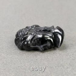 59.50cts Natural SILVER GRAY Sapphire Gemstone Carving Lady Face 2622mm