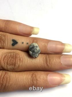 6.02CTW Natural Grey Raw Diamond (1PCS) Grey Fancy Rough Diamond For Jewellery