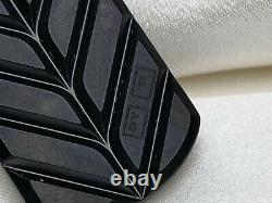 $6,800 David Yurman Streamline 19x35mm Dog Tag in Black Titanium W Grey Sapphire