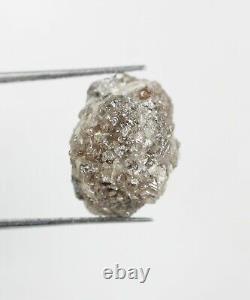 7.07 Ct Grey Color Raw Uncut Diamond Natural Loose Rough diamond, raw Stone VG16