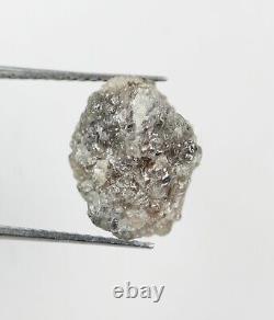 7.07 Ct Grey Color Raw Uncut Diamond Natural Loose Rough diamond, raw Stone VG16