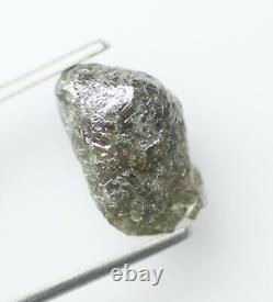 7.72 CTW Grey Rough Diamond, 16.10 X 10.00 mm Natural grey Raw Loose diamond