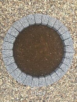 78 cm grey Circle Ring Concrete Stone Edging Brick Tree Surround Grass Border