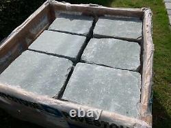 80 x Pavestone Denby Tudor Cobble Grey Natural Stone Paving Slabs size 400 x 300
