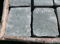80 x Pavestone Denby Tudor Cobble Grey Natural Stone Paving Slabs size 400 x 300