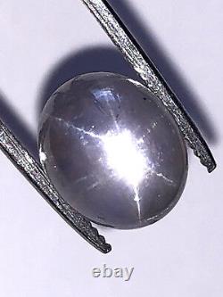 9.88 Ct Natural Bluish Grey Star Sapphire Cabochon Loose Gemstone