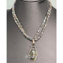 925 Sterling Silver Labradorite Necklace Sky