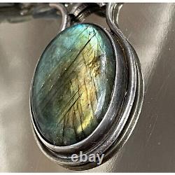 925 Sterling Silver Labradorite Necklace Sky