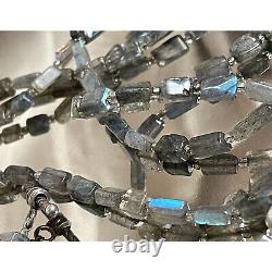 925 Sterling Silver Labradorite Necklace Sky