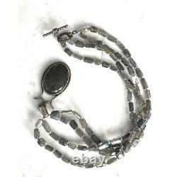 925 Sterling Silver Labradorite Necklace Sky