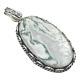 925 Sterling Silver Moss Agate Pendant