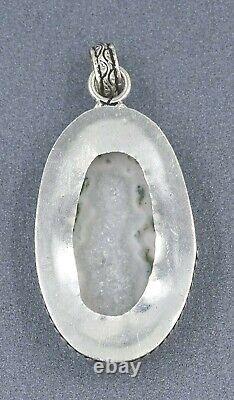 925 Sterling Silver Moss Agate Pendant