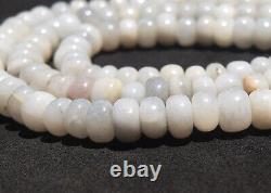 985 Cts Natural 3 Strand Grey Moonstone Round Shape Beaded Necklace SK 17 E512