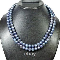 AAA+ Multi Color Round Peacock Tahitian Cultured 550Ct/18 Pearl Necklace Strand
