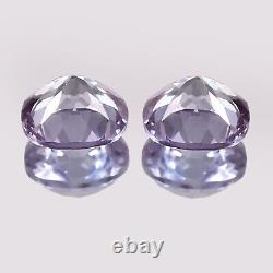 AAA Natural Ceylon Violet Spinel Loose Cushion Gemstone Cut Matched Pair 7x7 MM