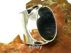 Adjustable Oval Labradorite Sterling Silver 925 Gemstone RING