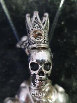 Amathyst pendant Gothic Skulls