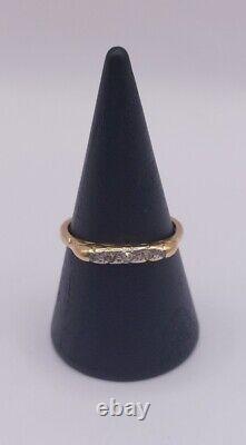 Antique 18ct Gold Diamond Ring 5 Stones 2.3g